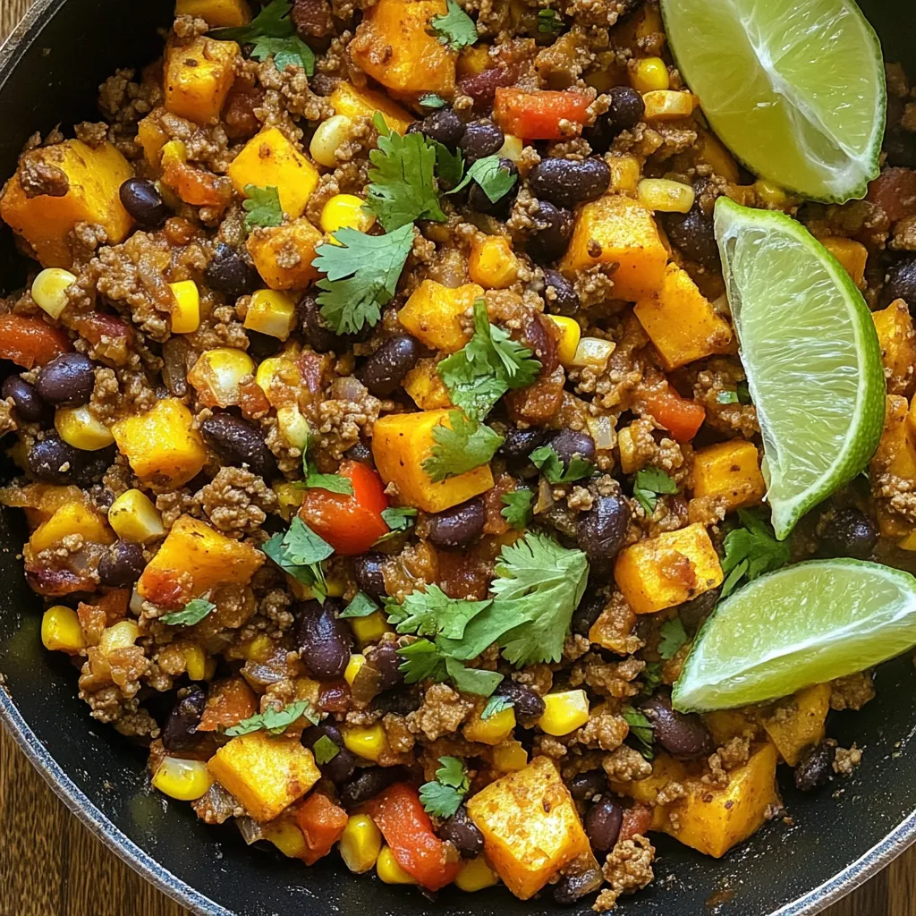Southwest Beef Sweet Potato Skillet Flavorful Dish