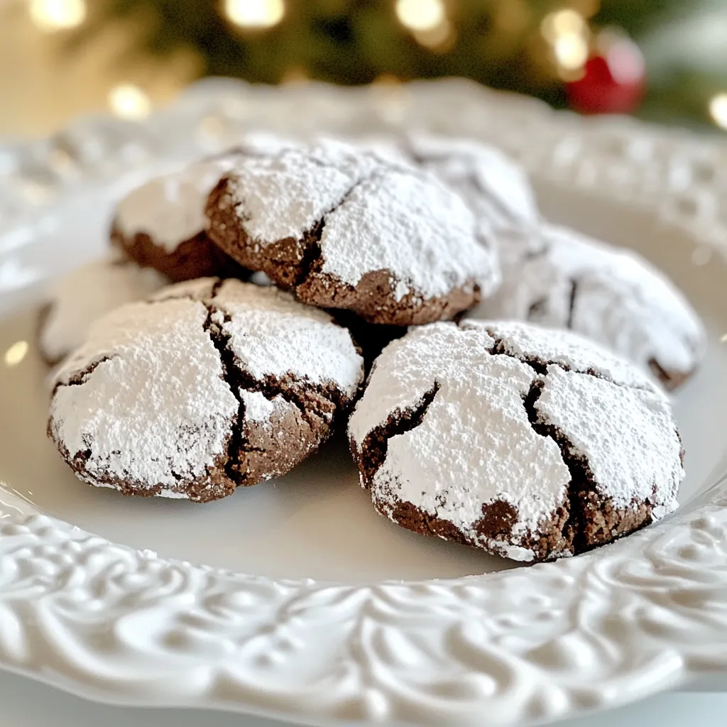 Brownie Crinkle Cookies Perfectly Chewy and Delicious