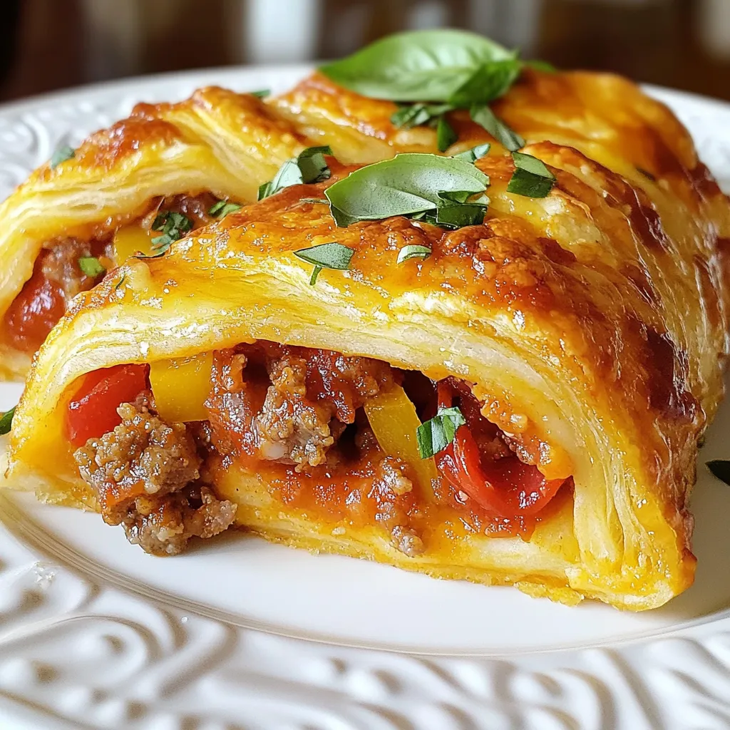 Italian Crescent Sandwich Bake Tasty and Simple Recipe