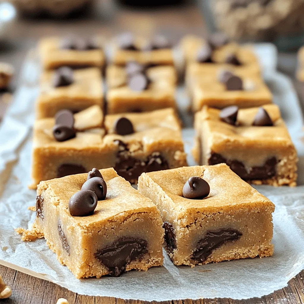 Tahini Chocolate Chip Cookie Bars Delightful Treat