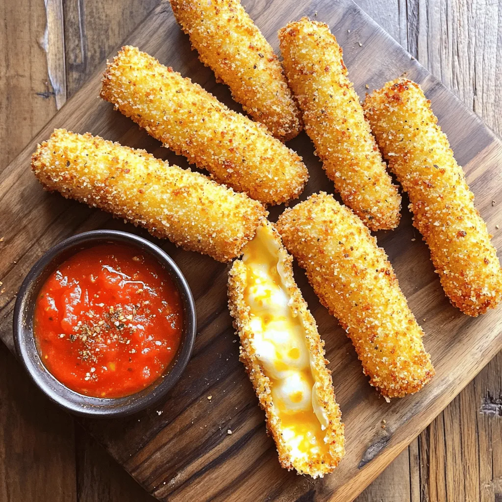 Air Fryer Mozzarella Sticks Crispy and Delicious Snack