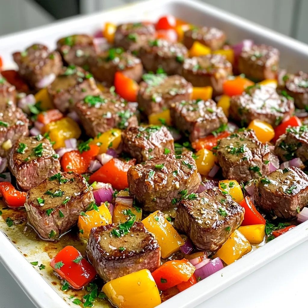 Sheet Pan Garlic Butter Steak Bites Savory Delight