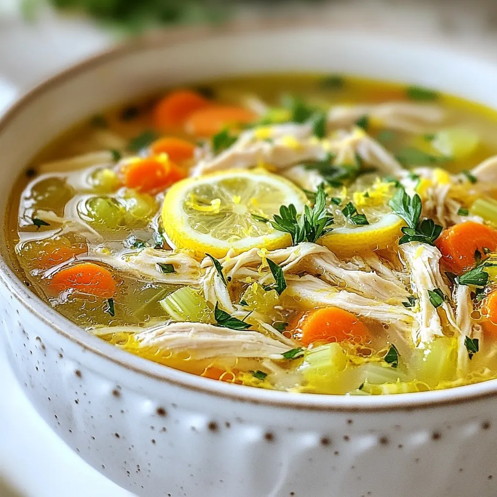 Lemon Chicken Soup Flavorful Comfort in a Bowl