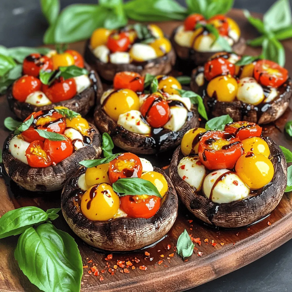 Caprese Stuffed Portobello Mushrooms Delightful Dish