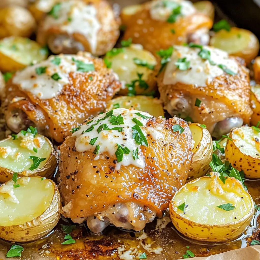 Sheet-Pan Garlic Parmesan Chicken and Potatoes Delight