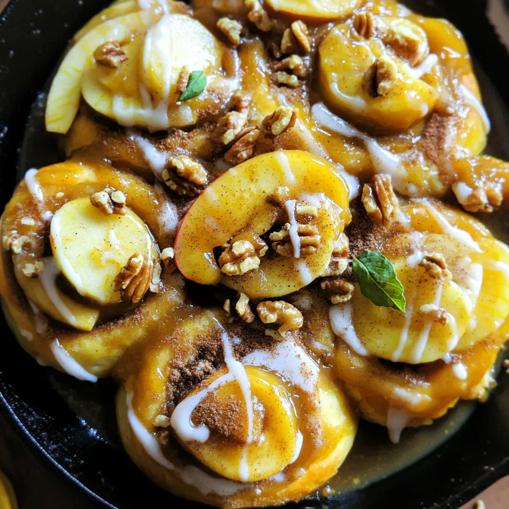 Apple Butter Cinnamon Roll Skillet Delightful Recipe