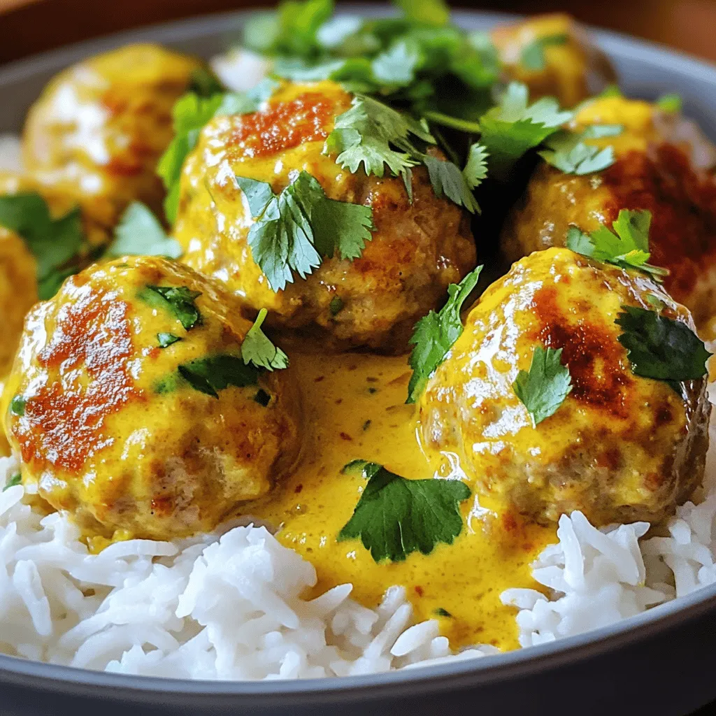 Coconut Curry Meatballs Flavorful and Simple Dish