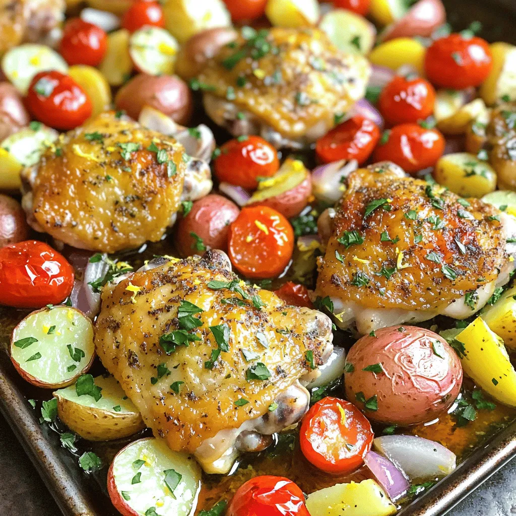 Sheet-Pan Lemon Herb Chicken Dinner Tasty and Easy