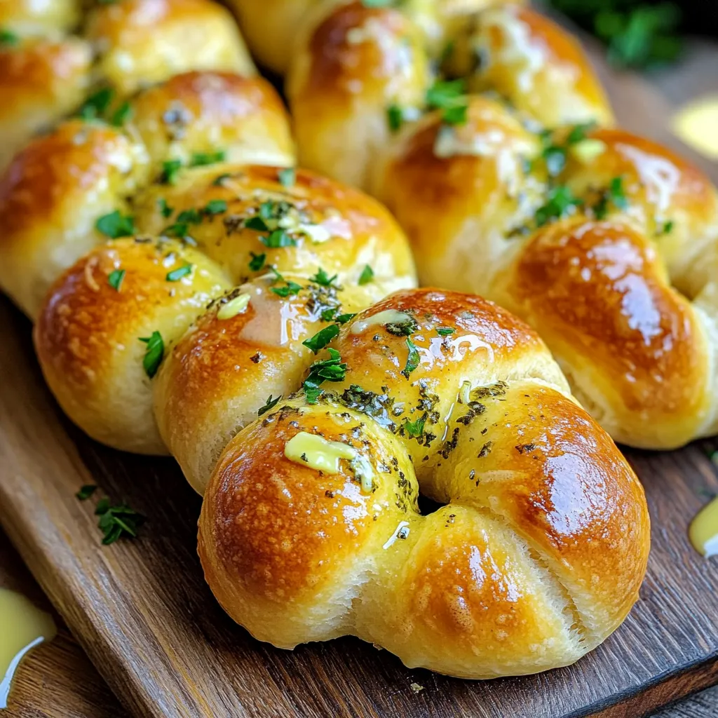 Air Fryer Garlic Knots with Herb Butter Delight