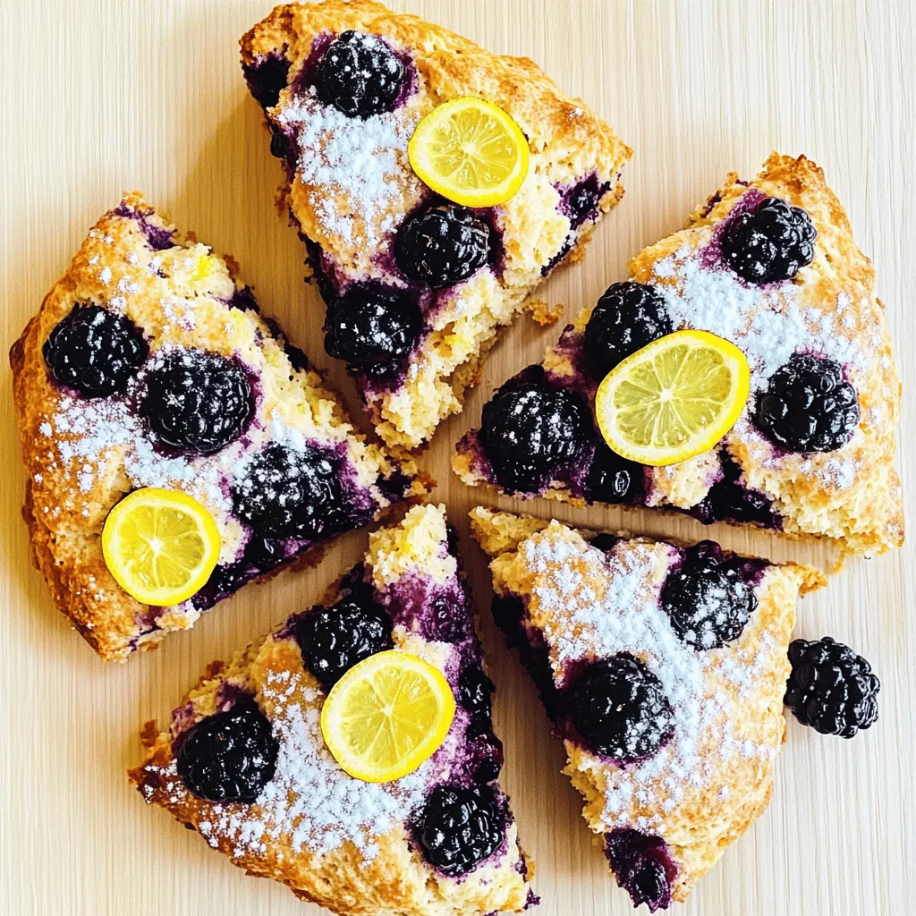 Blackberry Lemon Scones Simple and Tasty Recipe