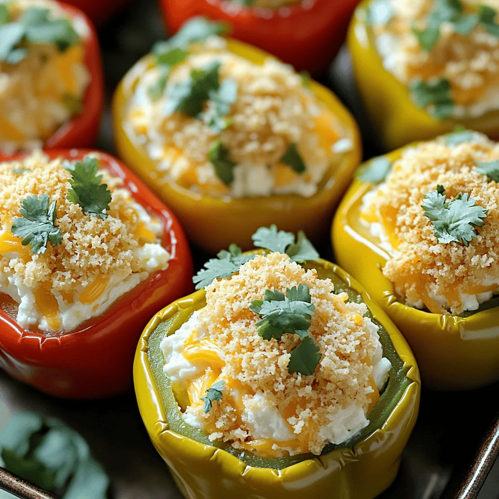 Jalapeño Popper Stuffed Peppers Flavorful Treat Idea