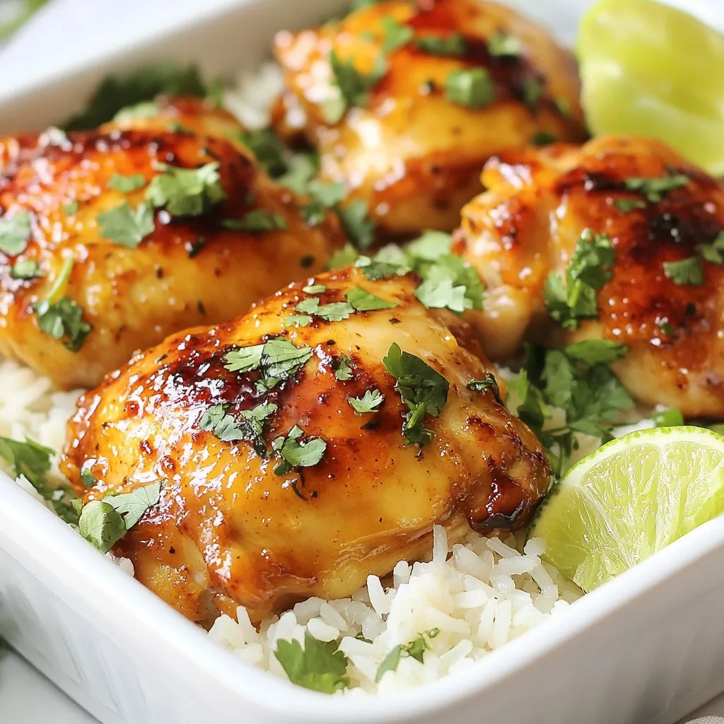 Spicy Maple Chicken with Coconut Rice Delightful Dish