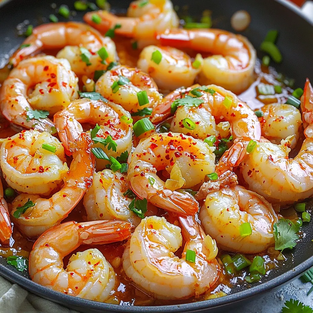 Minute Garlic Chili Shrimp Skillet Quick and Easy Meal