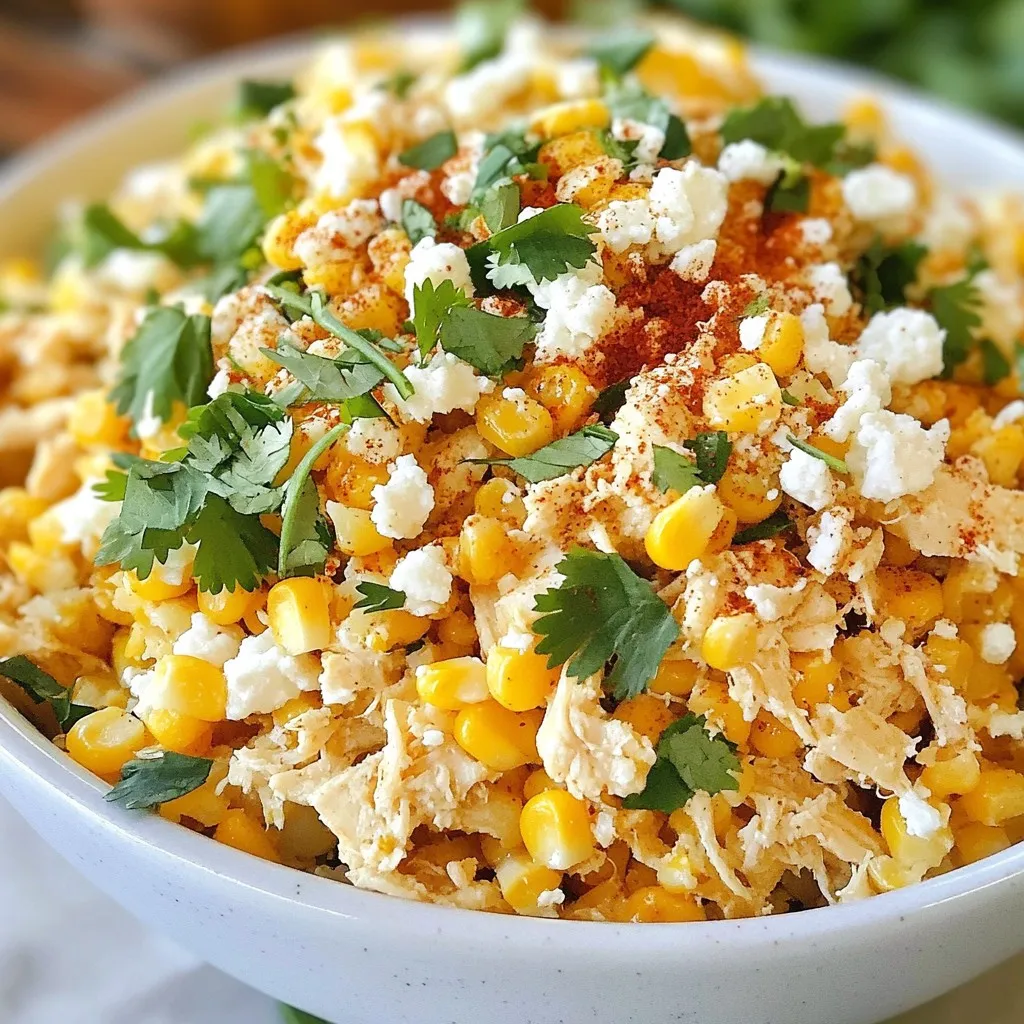 Slow Cooker Elote Street Corn Chicken Delight