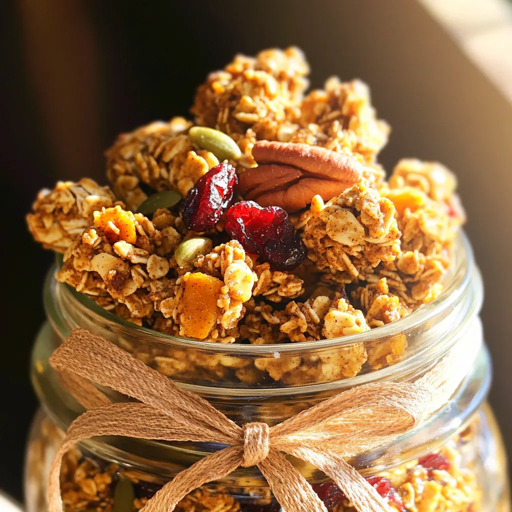 Pumpkin Spice Granola Clusters Tasty and Healthy Snack