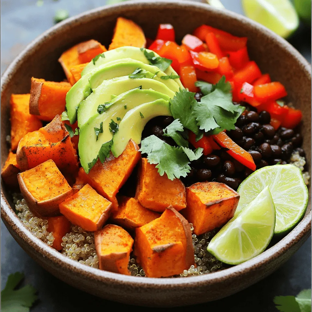Sweet Potato Black Bean Burrito Bowls Delightful Meal