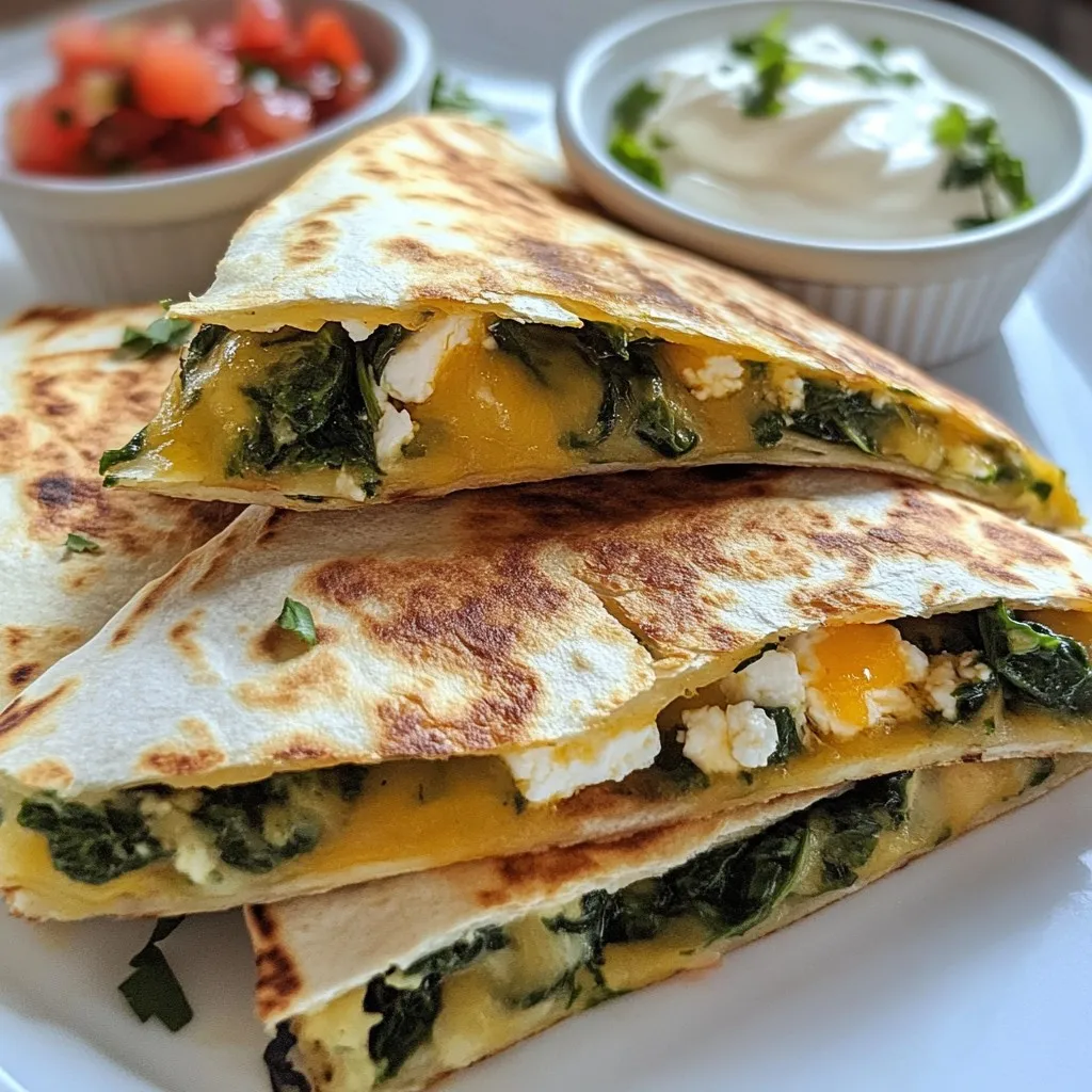 Spinach Feta Quesadillas Simple and Flavorful Meal
