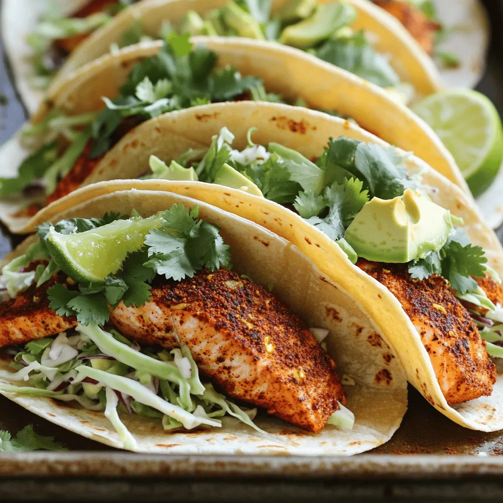 Sheet-Pan Blackened Salmon Tacos Flavorful Dinner Idea