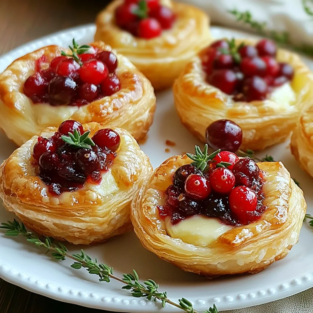 Festive Cranberry Brie Bites Delightful Holiday Treat