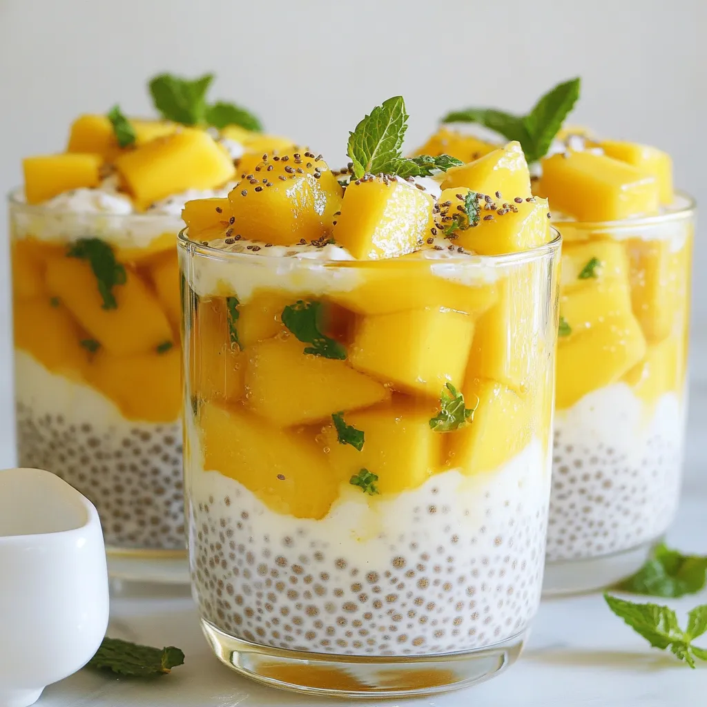 Creamy Coconut Mango Chia Pudding Delightful Recipe