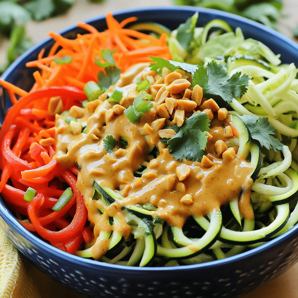 Thai Peanut Zoodle Salad Fresh and Flavorful Delight