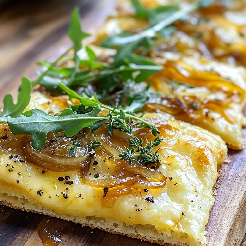 Caramelized Onion Gruyere Flatbread Flavor Boost