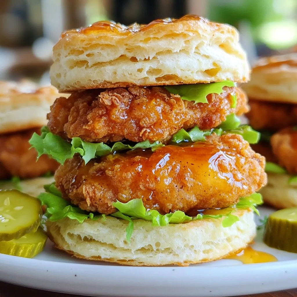 Hot Honey Chicken Biscuits Tasty and Simple Recipe
