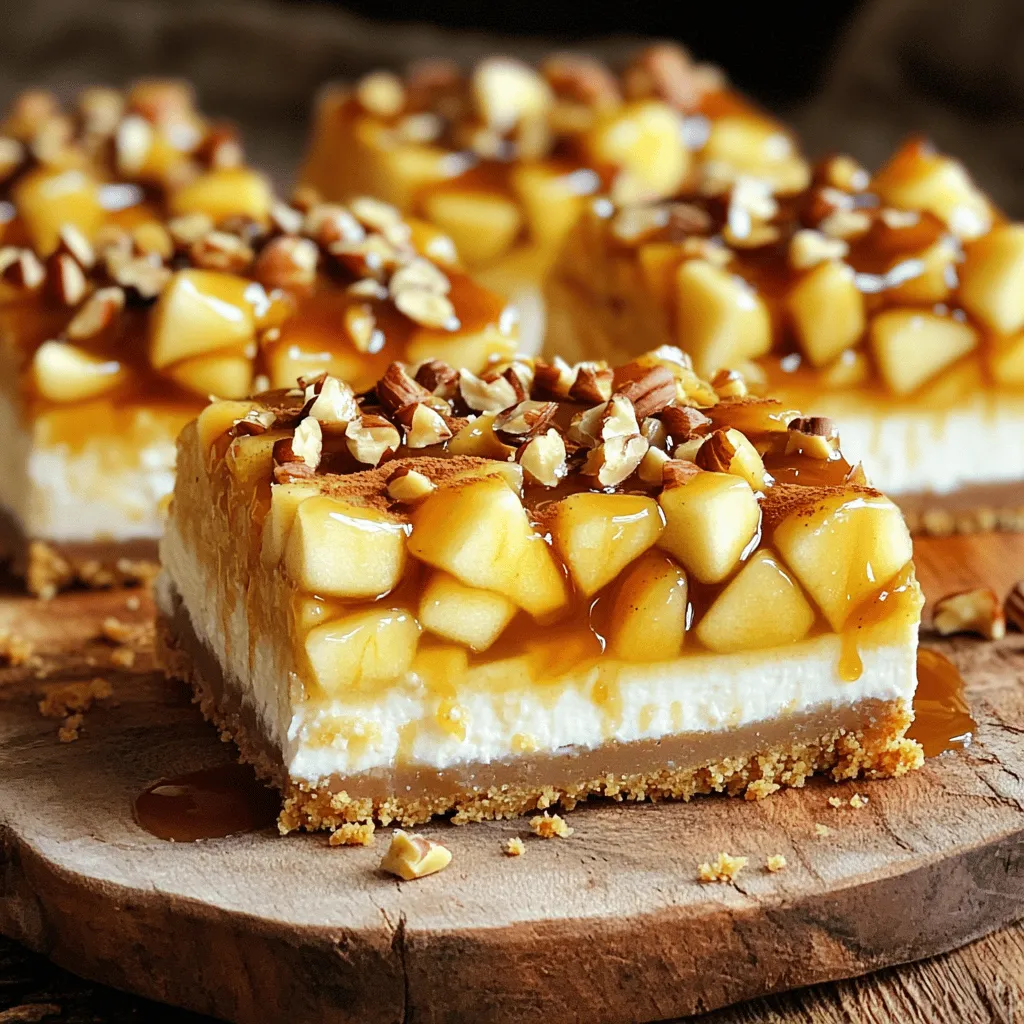 Caramel Apple Cheesecake Bars Rich and Creamy Delight