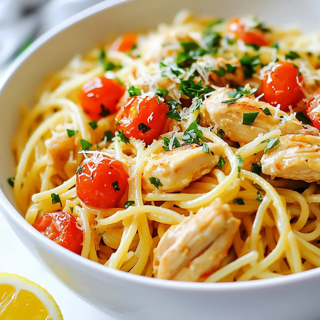Chicken Scampi Pasta Flavorful Dinner Delight