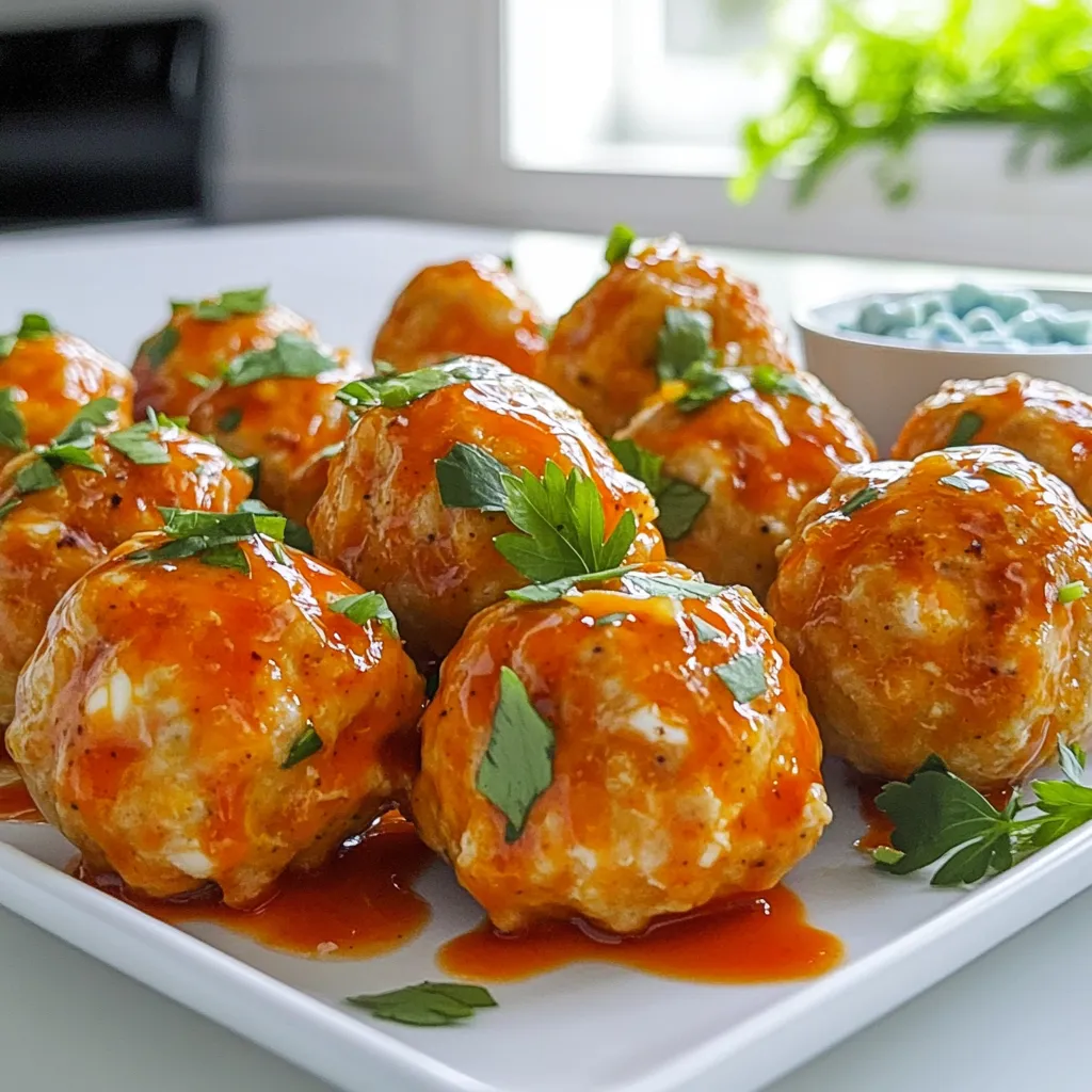 Air Fryer Buffalo Chicken Meatballs Simply Delicious