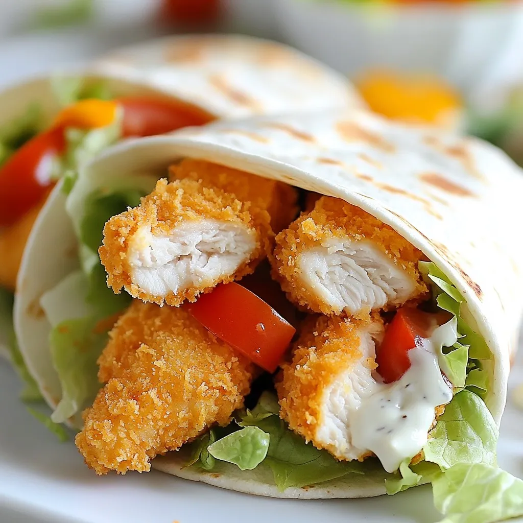 Extra Crispy Chicken Wraps Simple and Tasty Recipe