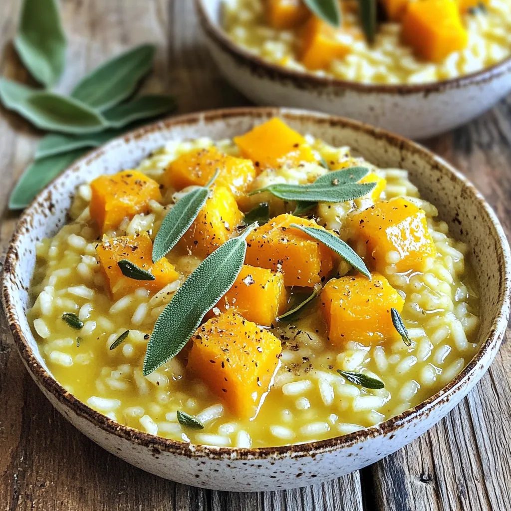 Butternut Squash Sage Risotto Creamy Comfort Dish