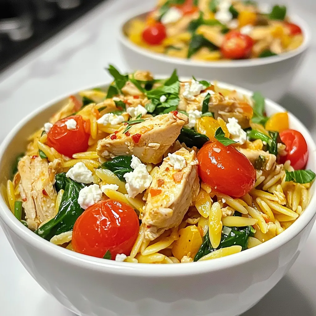 High Protein Chicken Orzo Delicious and Easy Meal