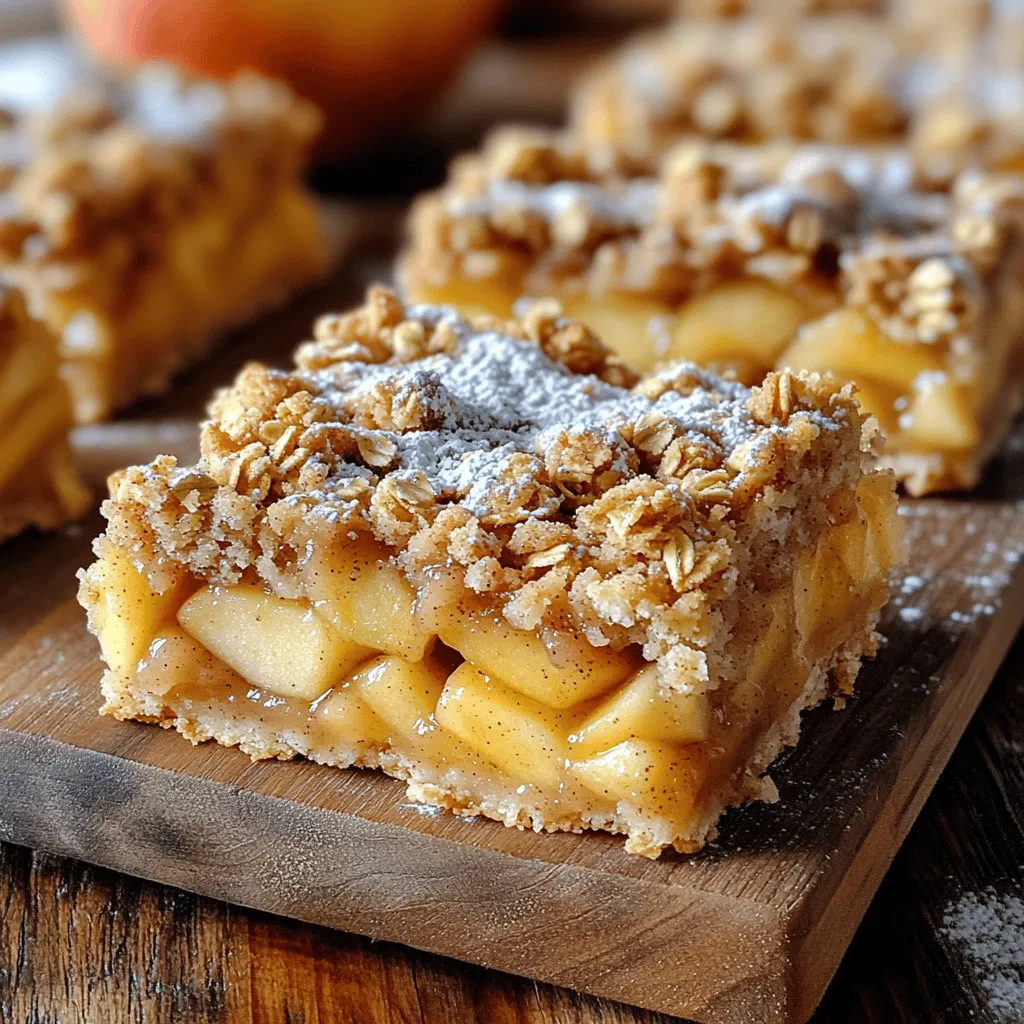 Apple Cinnamon Crumble Bars Tasty and Simple Delight