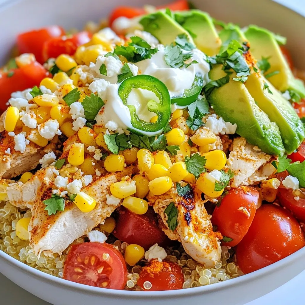 Street Corn Chicken Bowls Fresh and Flavorful Dish