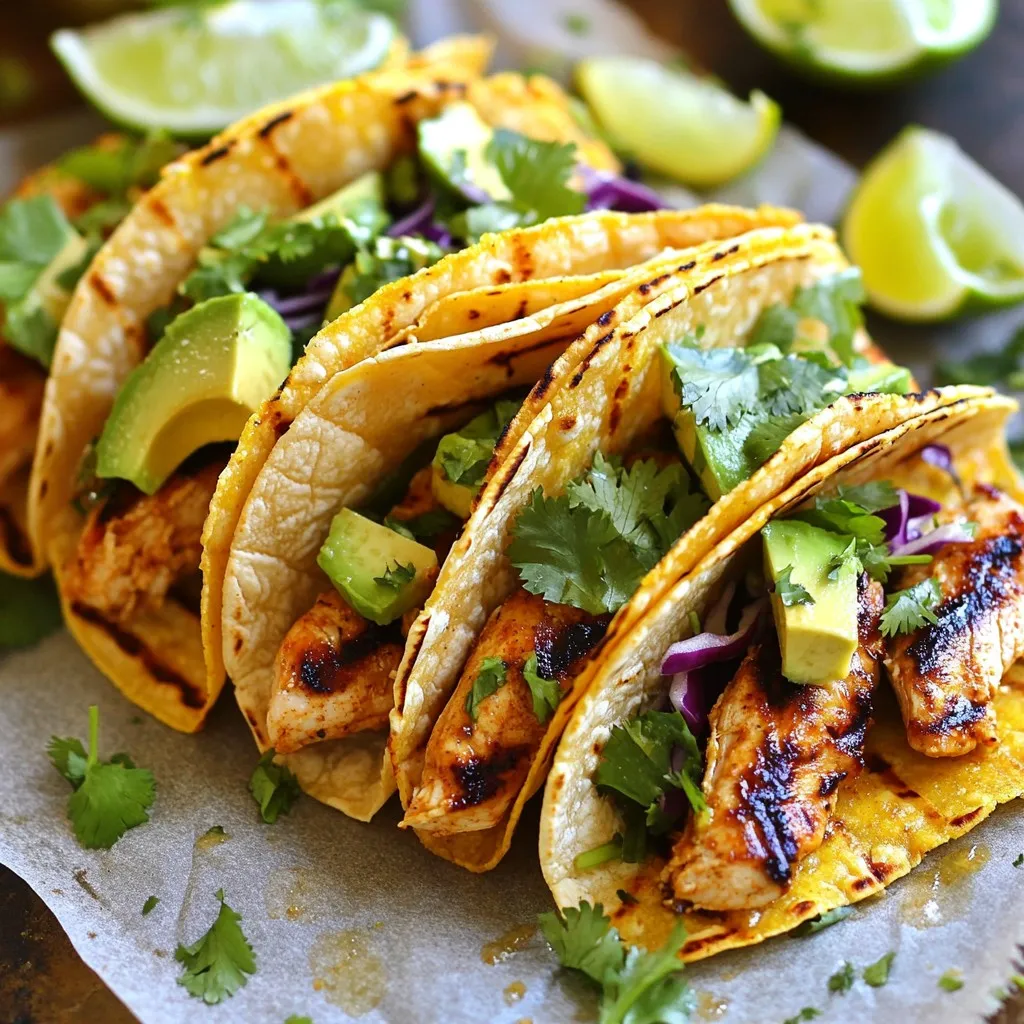 Chili Lime Grilled Chicken Tacos Flavorful and Zesty