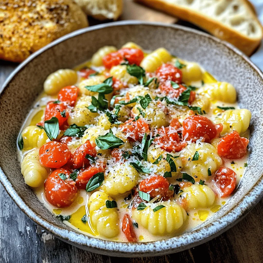 Creamy Tomato Basil Gnocchi Simple and Flavorful Dish