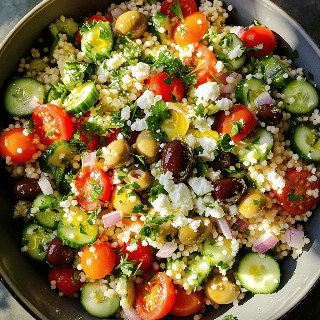 Mediterranean Couscous Salad Fresh and Tasty Recipe