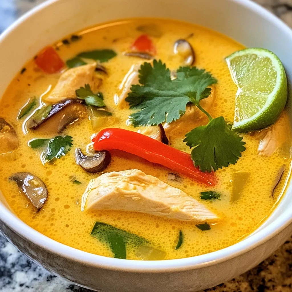 Thai Coconut Chicken Soup Simple and Flavorful Recipe