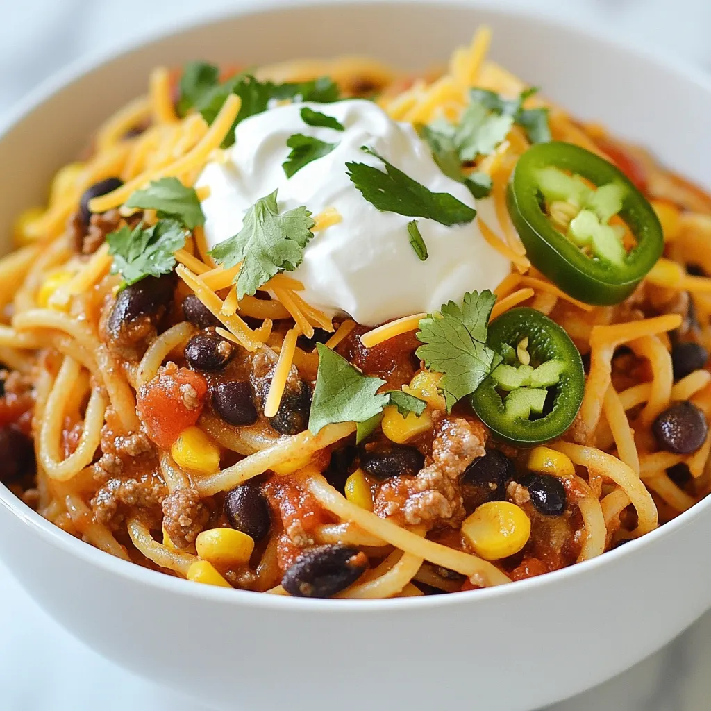 Taco Spaghetti Simple and Flavorful Family Meal