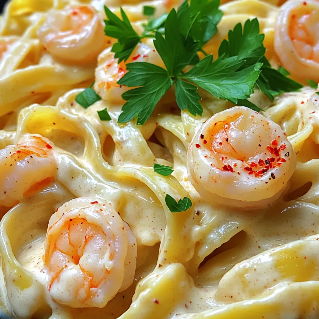 Minute Creamy Garlic Shrimp Pasta Quick and Simple Meal