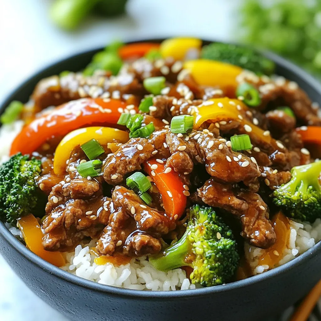 Ground Beef Hot Honey Bowl Quick and Tasty Meal