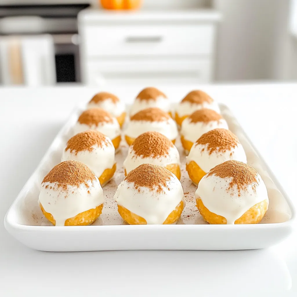 Pumpkin Cheesecake Truffles Delightful Fall Treat