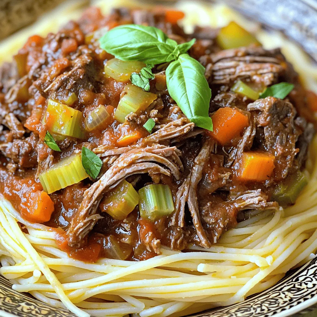 Slow Cooker Tuscan Beef Ragu Flavorful Dinner Delight