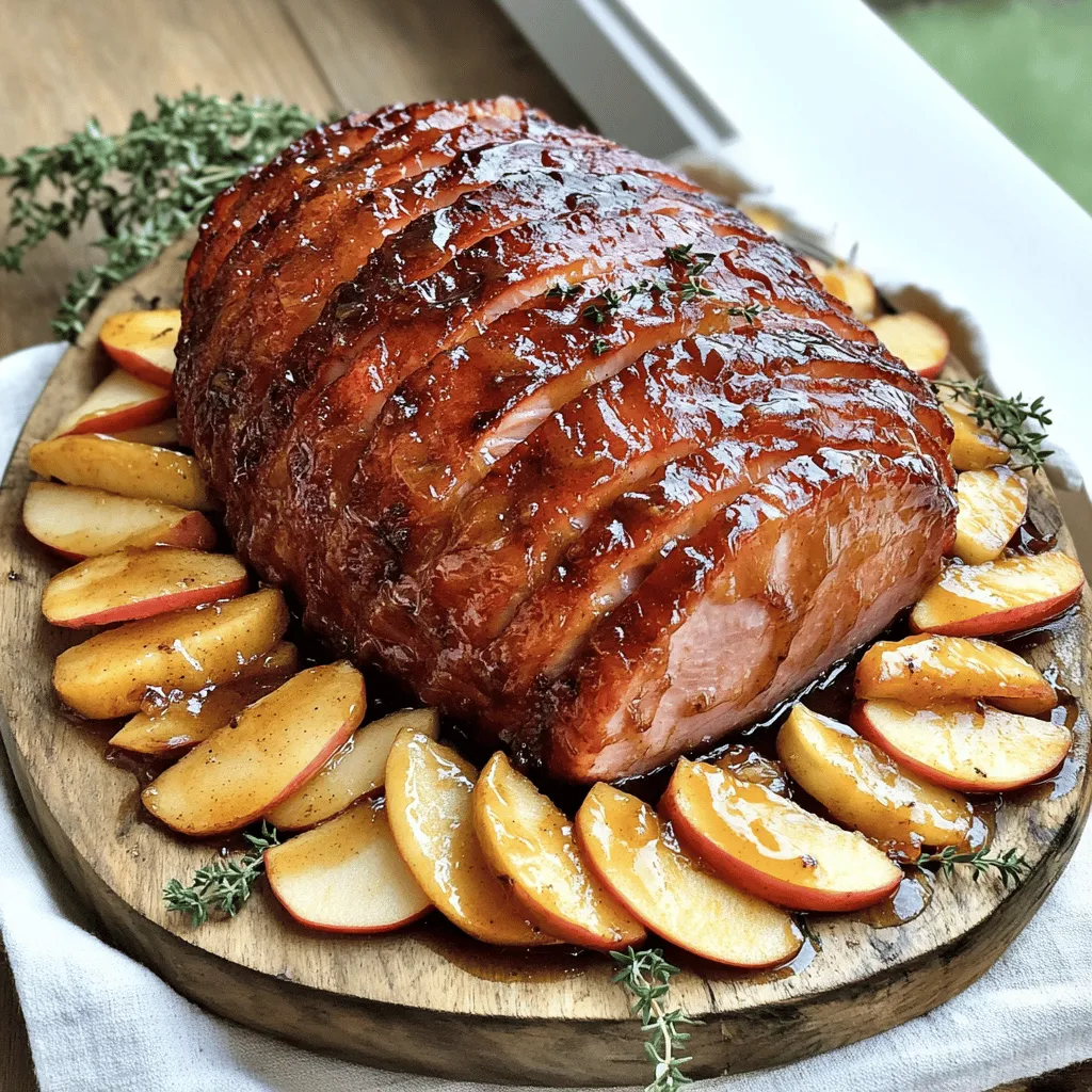 Slow Cooker Maple Apple Glazed Ham Delight Recipe
