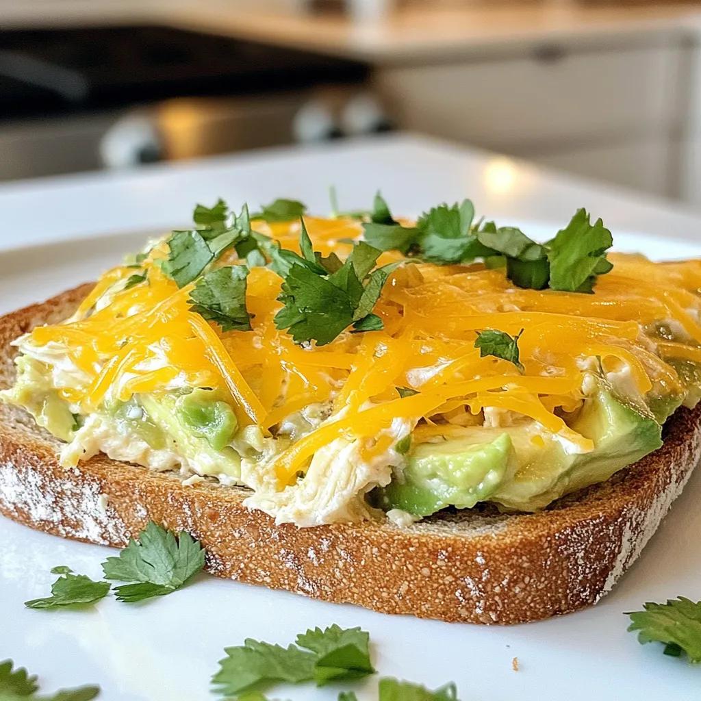 Savory Chicken Avocado Melt Easy Recipe to Try