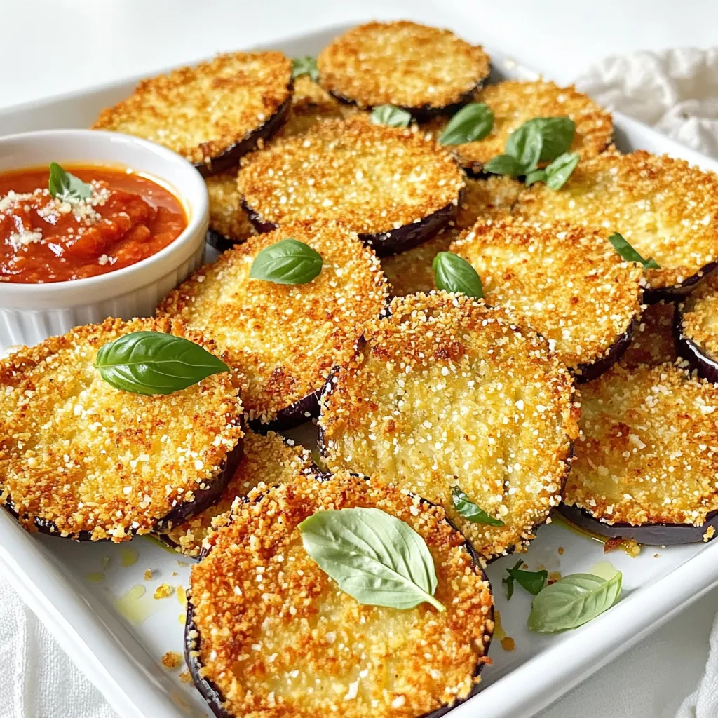 Crispy Air Fryer Parmesan Crusted Eggplant Delight