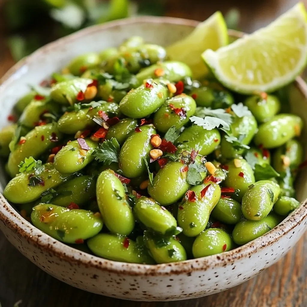 Spicy Garlic Edamame Tasty and Easy Snack Recipe