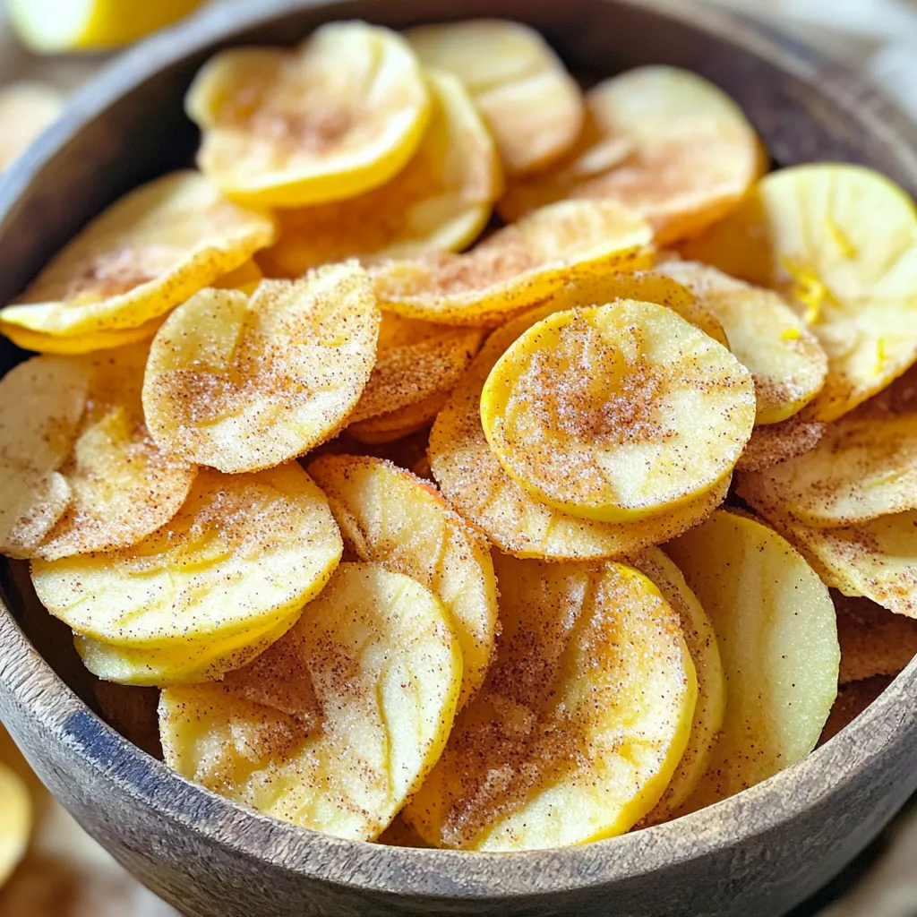 Air Fryer Cinnamon Sugar Apple Chips Simple Delight