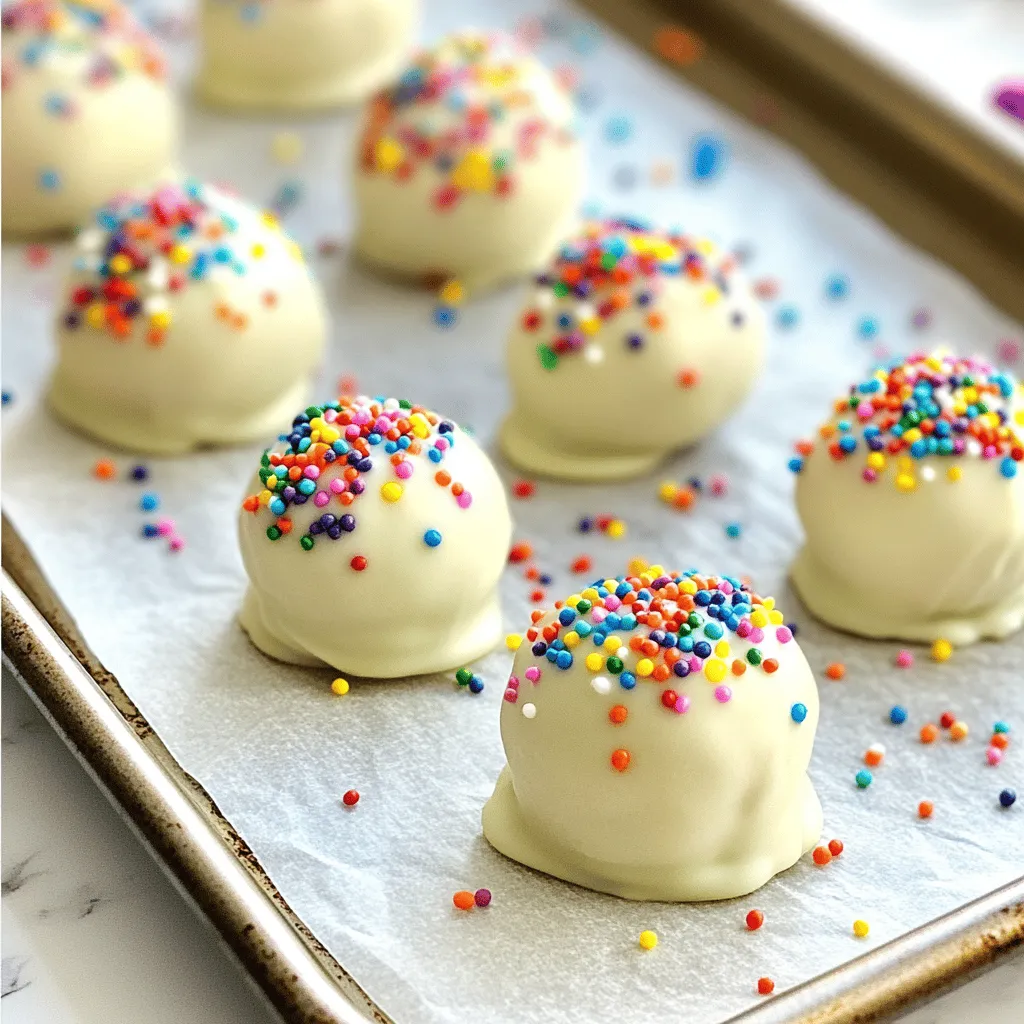 Birthday Cake Cheesecake Truffles Delightful Treats